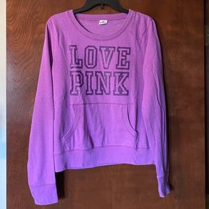 Love Pink purple crewneck sweatshirt